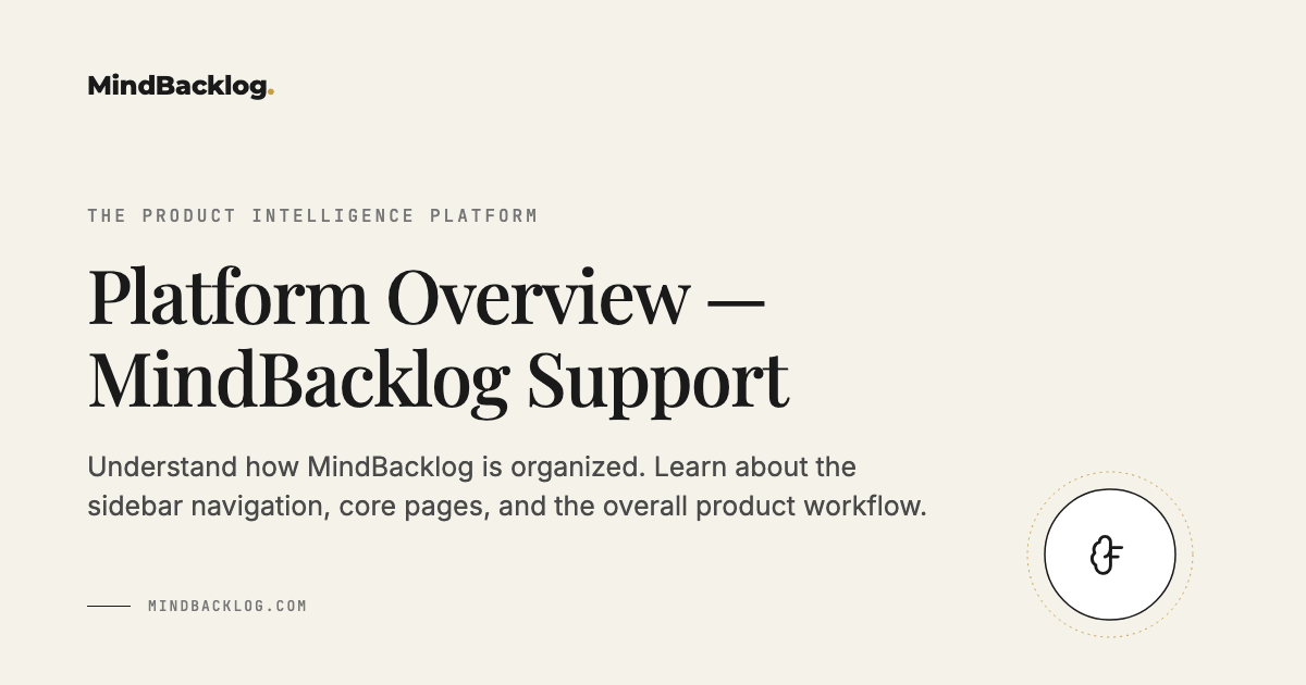 Platform Overview — MindBacklog Support