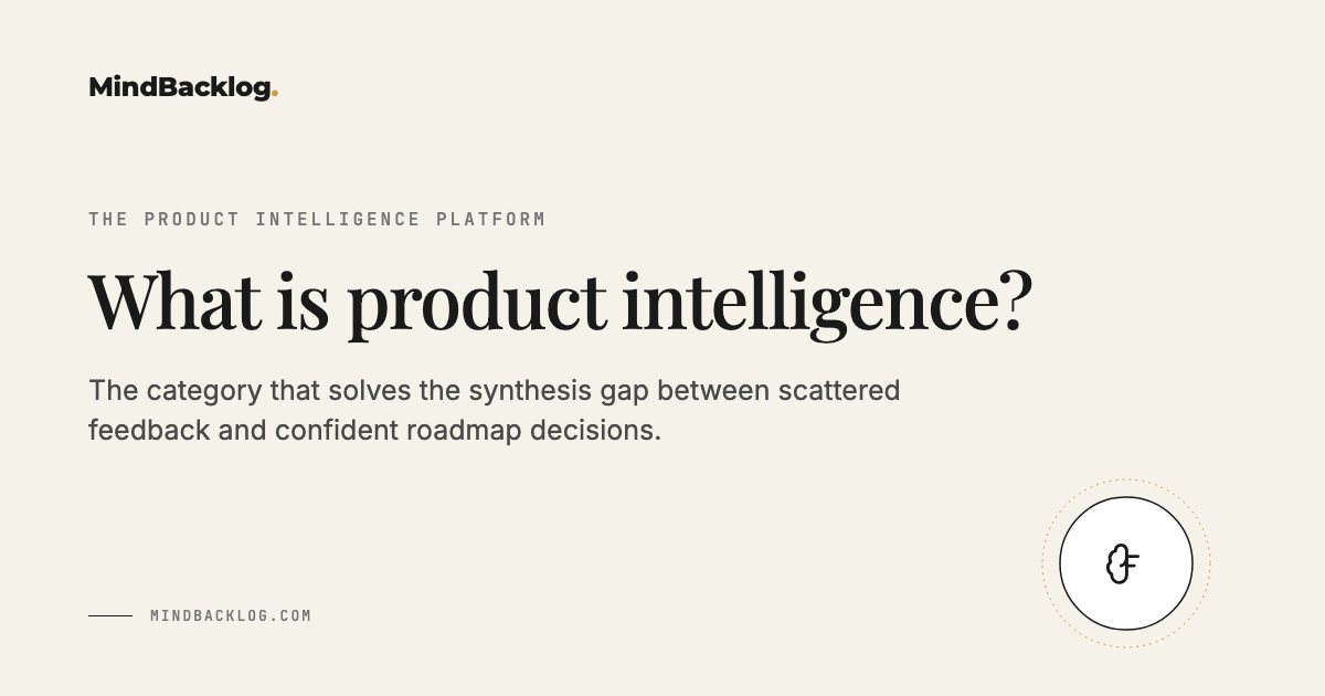 Intelligence Product Example What Is Product Intelligence? | MindBacklog
