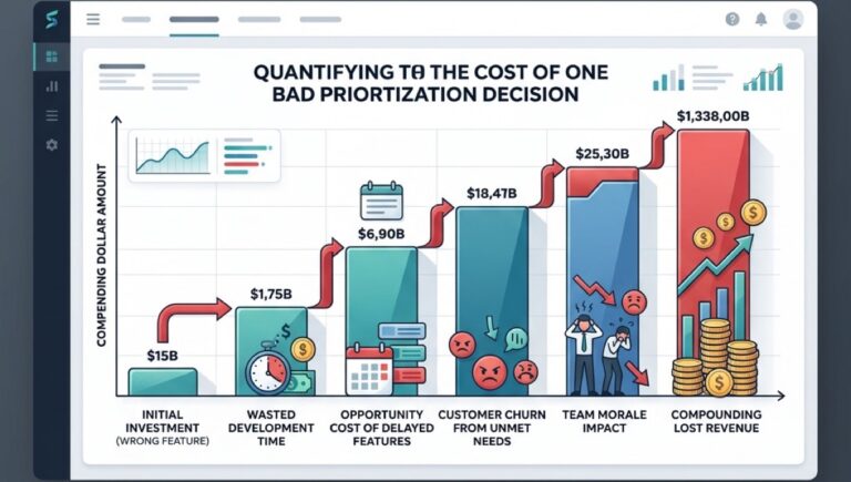 The Real Cost of Bad Prioritization: What Building the Wrong Things Actually Costs You
